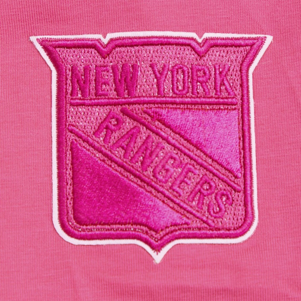 New York Rangers Pro Standard Women's Triple Pink Cropped Boxy T-Shirt - NHL 200410509