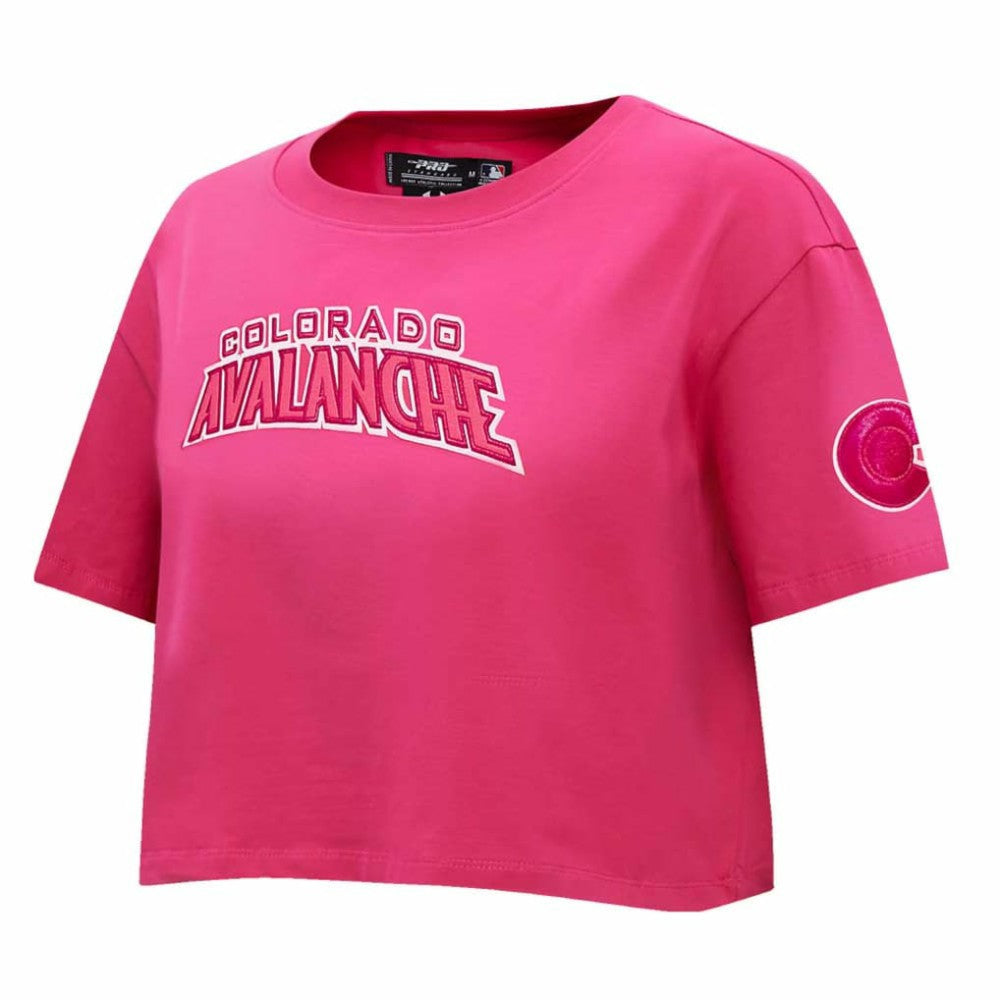 Colorado Avalanche Pro Standard Women's Triple Pink Cropped Boxy T-Shirt - NHL 200410511