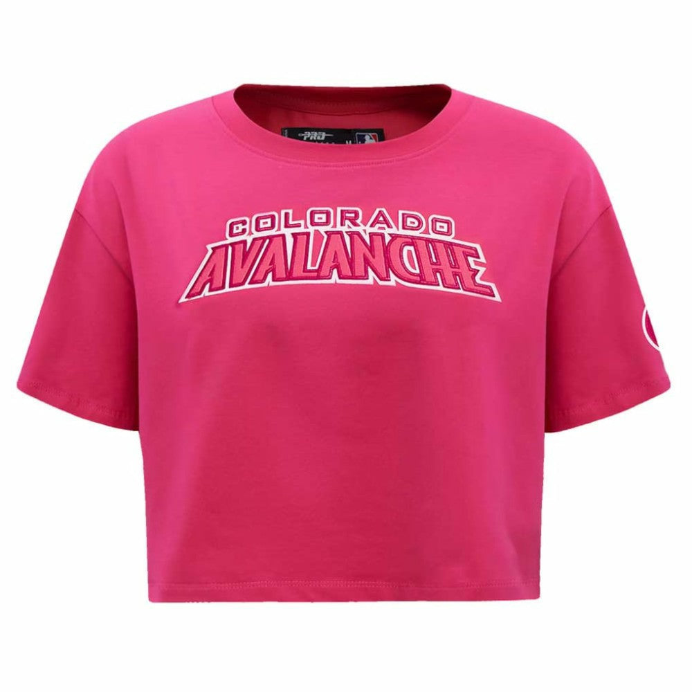Colorado Avalanche Pro Standard Women's Triple Pink Cropped Boxy T-Shirt - NHL 200410511