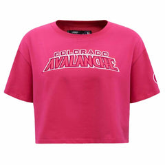 Colorado Avalanche Pro Standard Women's Triple Pink Cropped Boxy T-Shirt - NHL 200410511