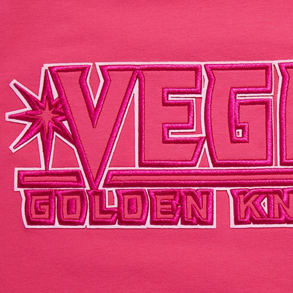 Vegas Golden Knights Pro Standard Women's Triple Pink Cropped Boxy T-Shirt - NHL 200410512