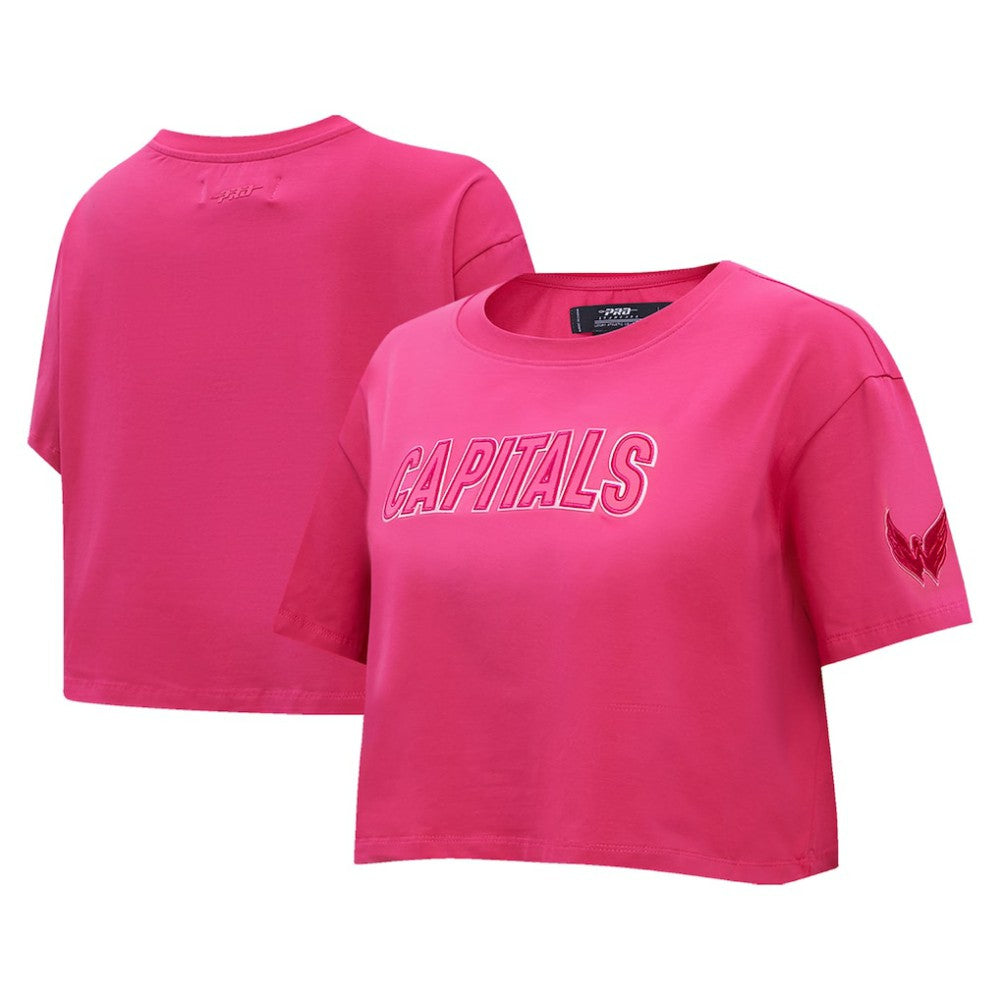 Washington Capitals Pro Standard Women's Triple Pink Cropped Boxy T-Shirt - NHL 200410514