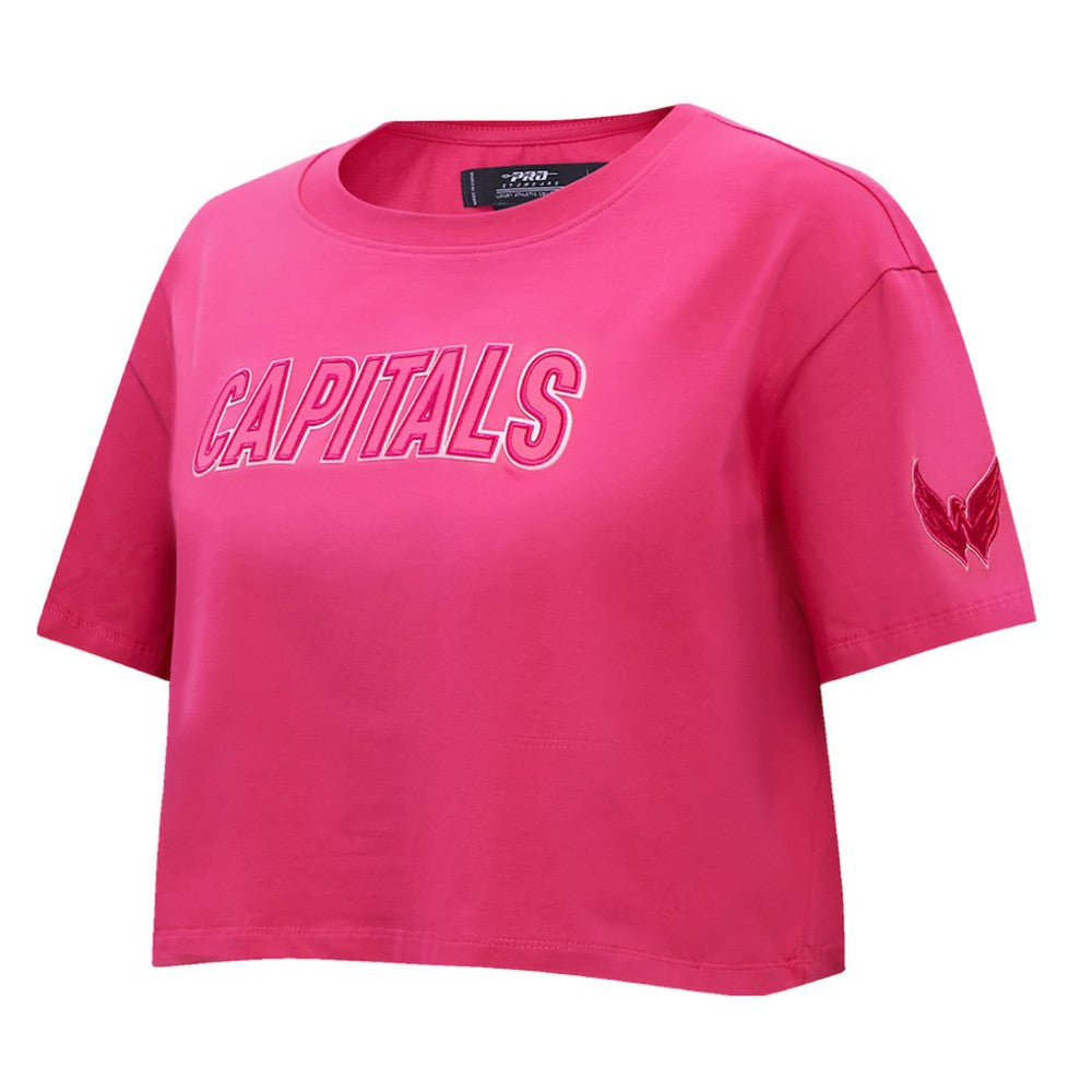 Washington Capitals Pro Standard Women's Triple Pink Cropped Boxy T-Shirt - NHL 200410514
