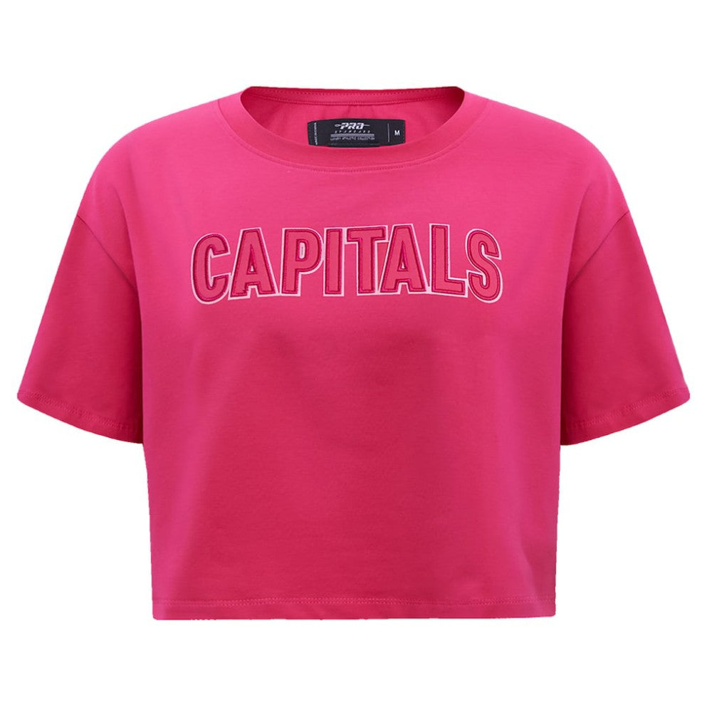 Washington Capitals Pro Standard Women's Triple Pink Cropped Boxy T-Shirt - NHL 200410514