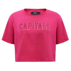 Washington Capitals Pro Standard Women's Triple Pink Cropped Boxy T-Shirt - NHL 200410514