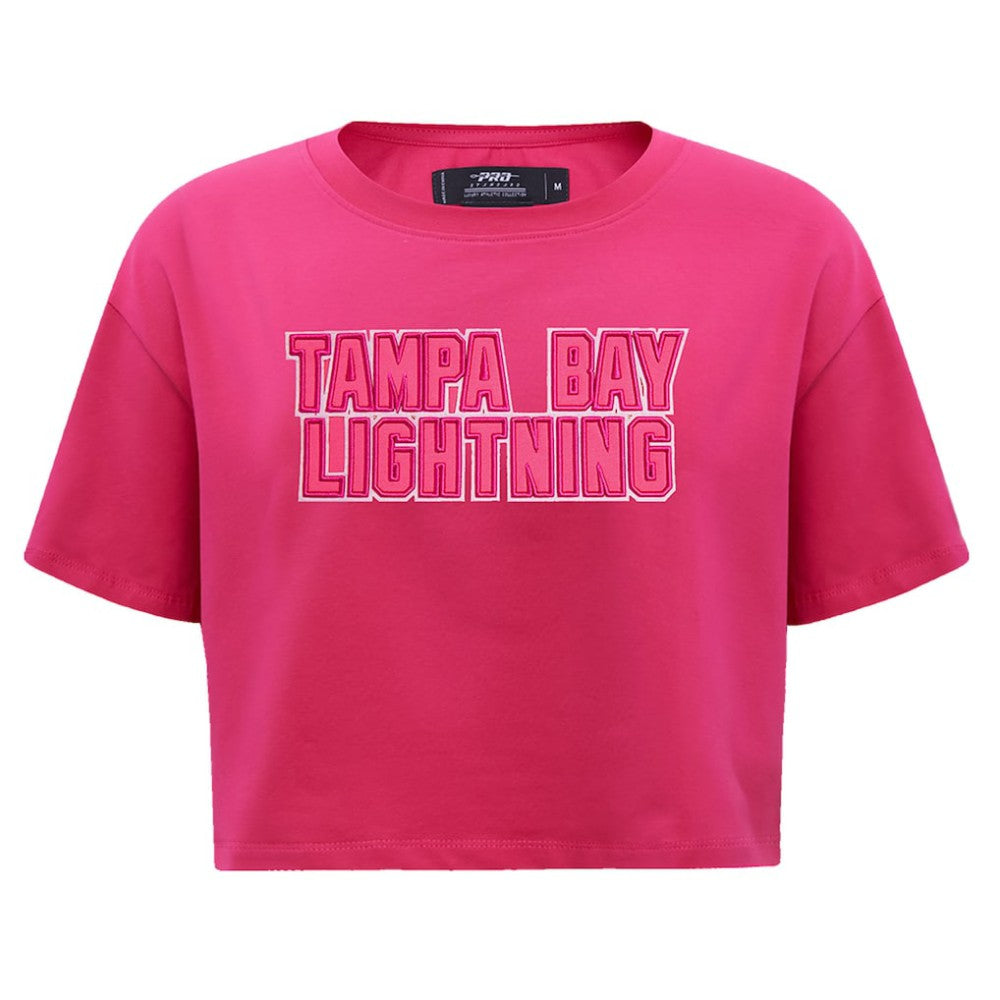 Tampa Bay Lightning Pro Standard Women's Triple Pink Cropped Boxy T-Shirt - NHL 200410516