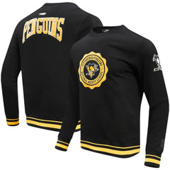 Pittsburgh Penguins Pro Standard Crest Emblem Pullover Sweatshirt - Black - NHL 200410535