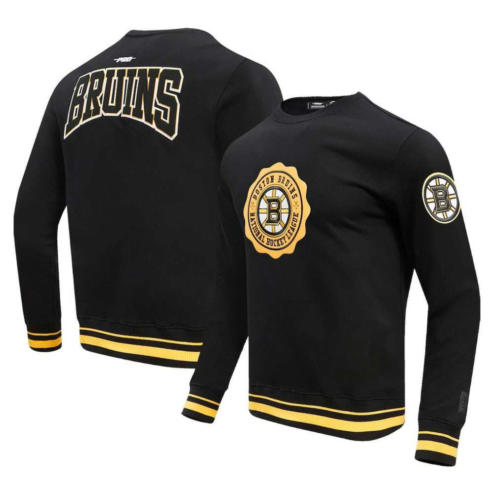 Boston Bruins Pro Standard Crest Emblem Pullover Sweatshirt - Black - NHL 200410536