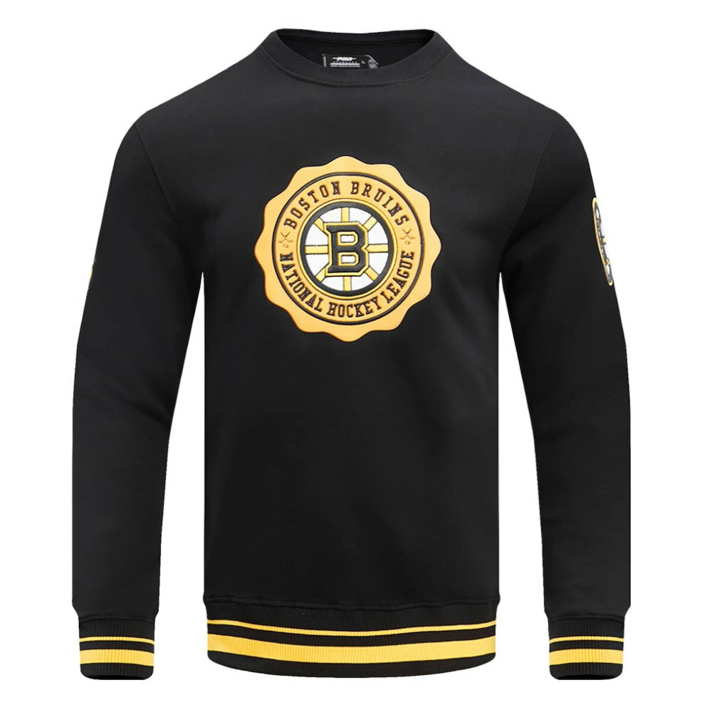Boston Bruins Pro Standard Crest Emblem Pullover Sweatshirt - Black - NHL 200410536