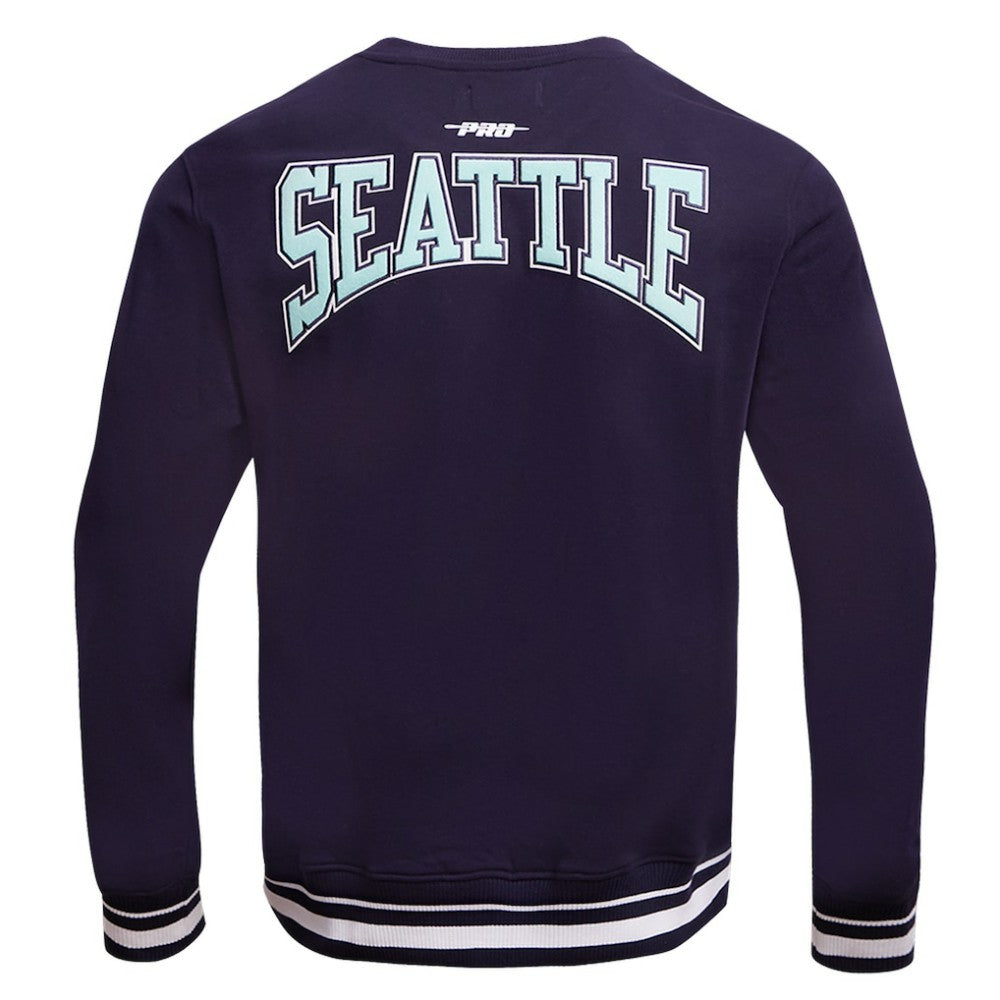 Seattle Kraken Pro Standard Crest Emblem Pullover Sweatshirt - Deep Sea Blue - NHL 200410537