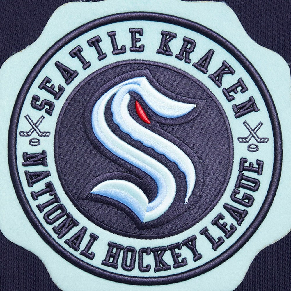 Seattle Kraken Pro Standard Crest Emblem Pullover Sweatshirt - Deep Sea Blue - NHL 200410537