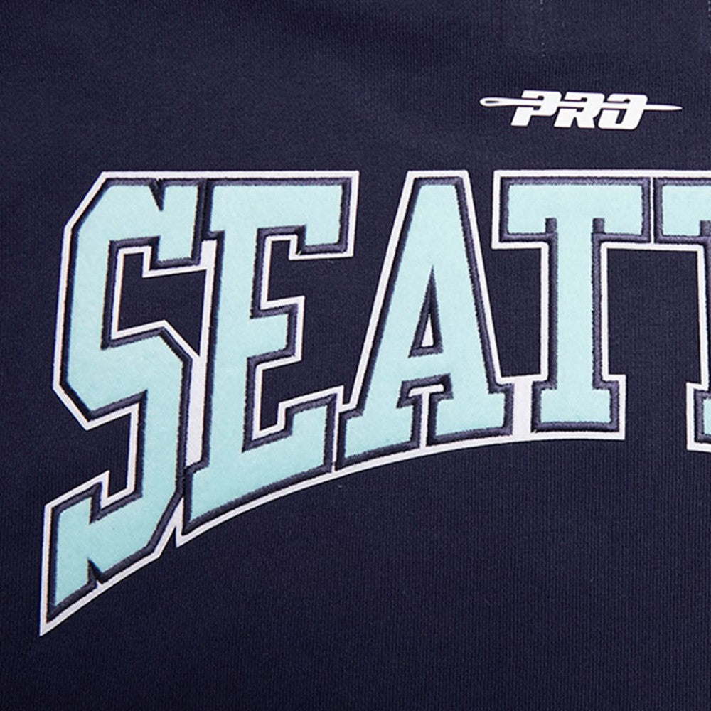 Seattle Kraken Pro Standard Crest Emblem Pullover Sweatshirt - Deep Sea Blue - NHL 200410537