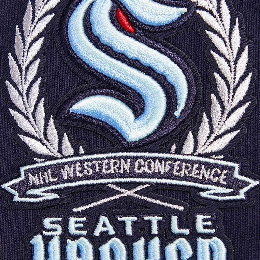 Seattle Kraken Pro Standard Crest Emblem Pullover Sweatshirt - Deep Sea Blue - NHL 200410537