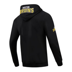 Boston Bruins Pro Standard Classic Chenille Full-Zip Hoodie Jacket - Black - NHL 200410601