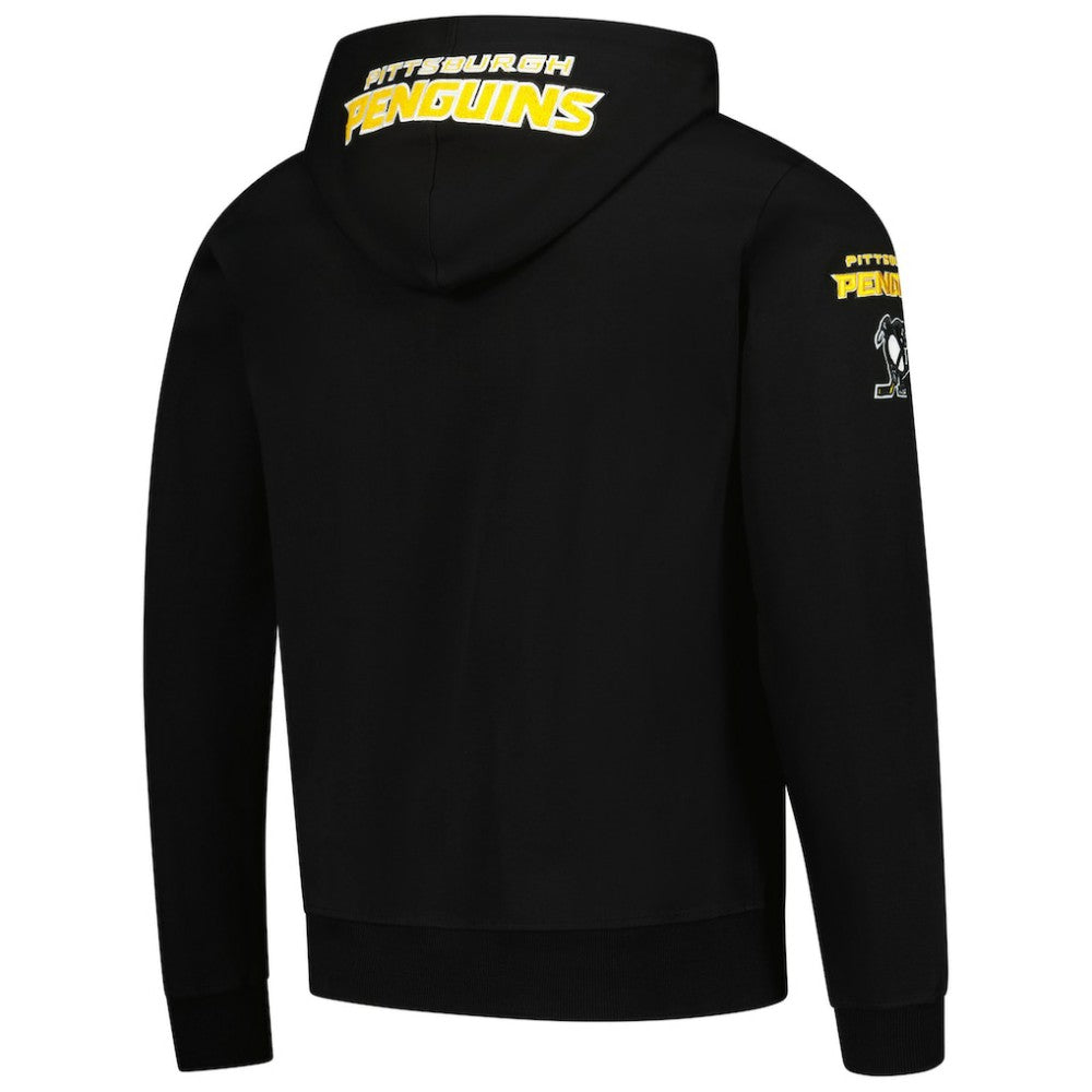 Pittsburgh Penguins Pro Standard Classic Chenille Full-Zip Hoodie Jacket - Black - NHL 200410603