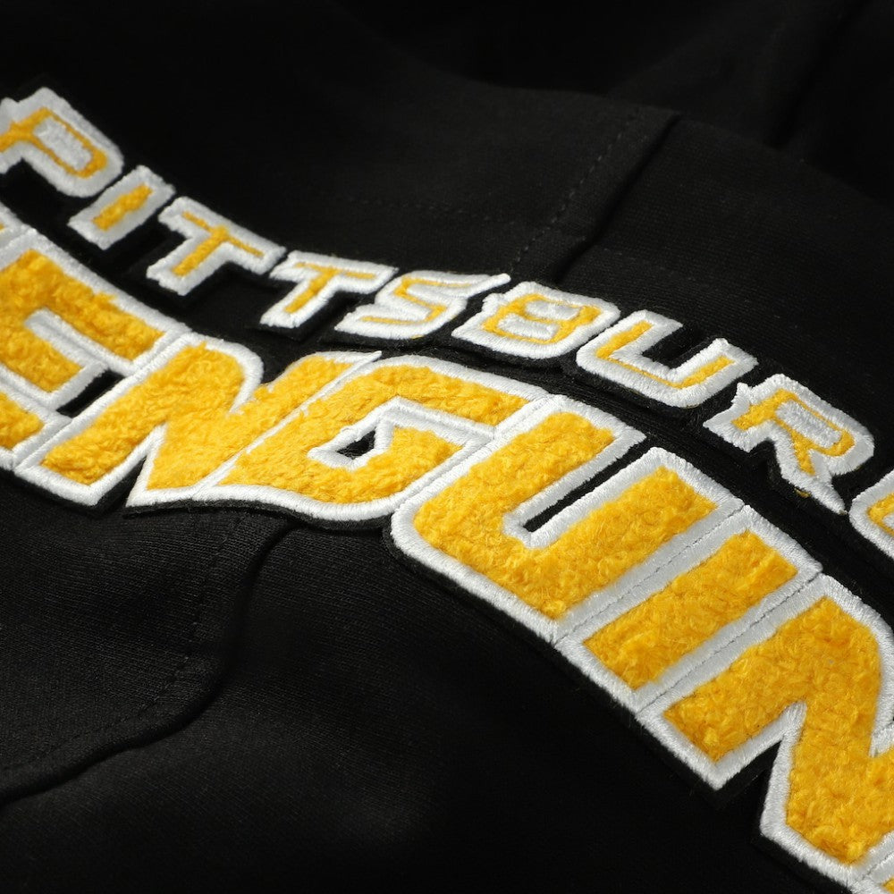 Pittsburgh Penguins Pro Standard Classic Chenille Full-Zip Hoodie Jacket - Black - NHL 200410603