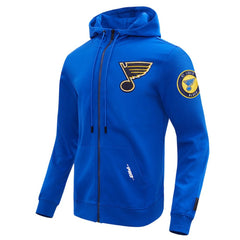 St. Louis Blues Pro Standard Classic Chenille Full-Zip Hoodie Jacket - Blue - NHL 200410614
