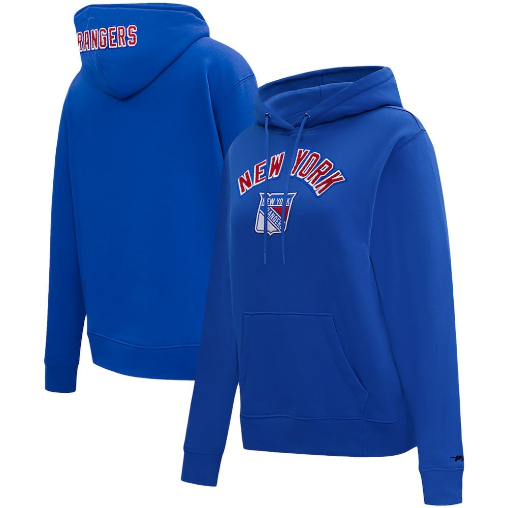 New York Rangers Pro Standard Women's Classic Chenille Pullover Hoodie - Blue - NHL 200410616