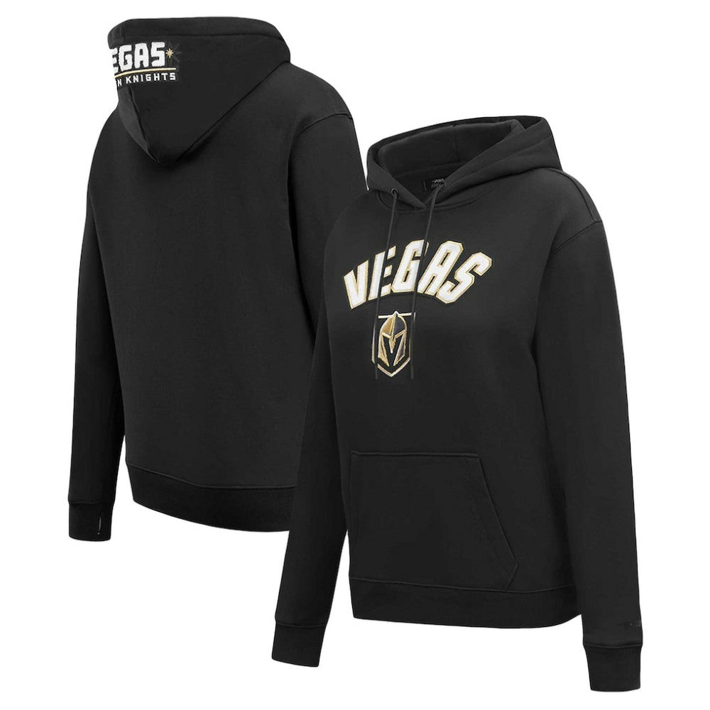 Vegas Golden Knights Pro Standard Women's Classic Chenille Pullover Hoodie - Black - NHL 200410622