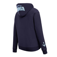 Seattle Kraken Pro Standard Women's Classic Chenille Pullover Hoodie - Navy - NHL 200410624