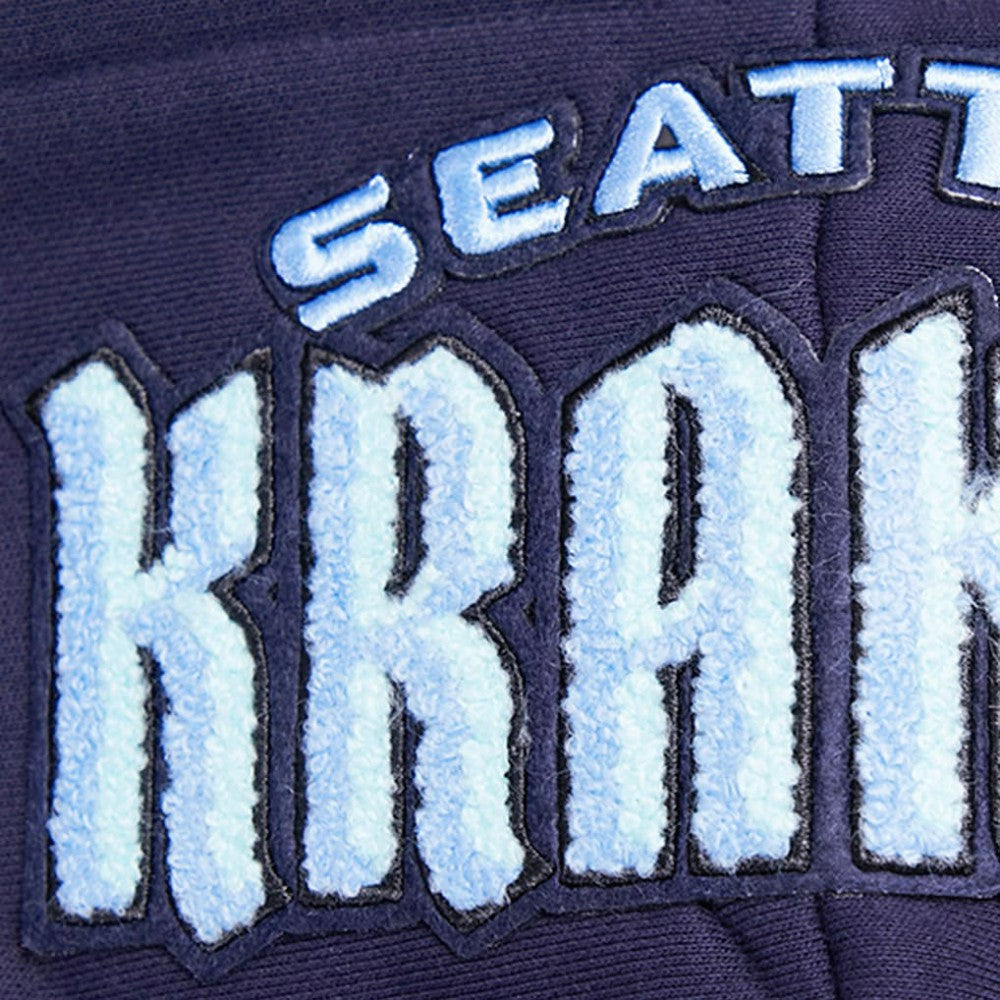 Seattle Kraken Pro Standard Women's Classic Chenille Pullover Hoodie - Navy - NHL 200410624