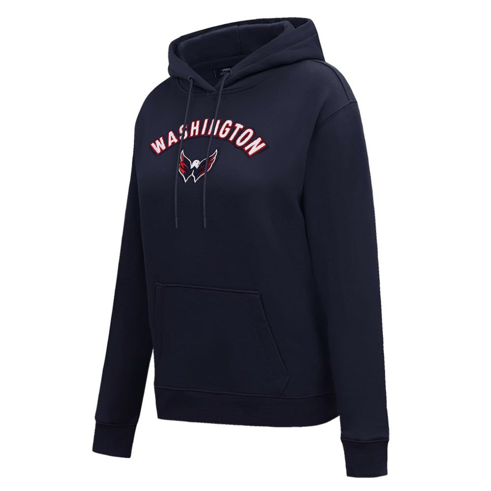 Washington Capitals Pro Standard Women's Classic Chenille Pullover Hoodie - Navy - NHL 200410626