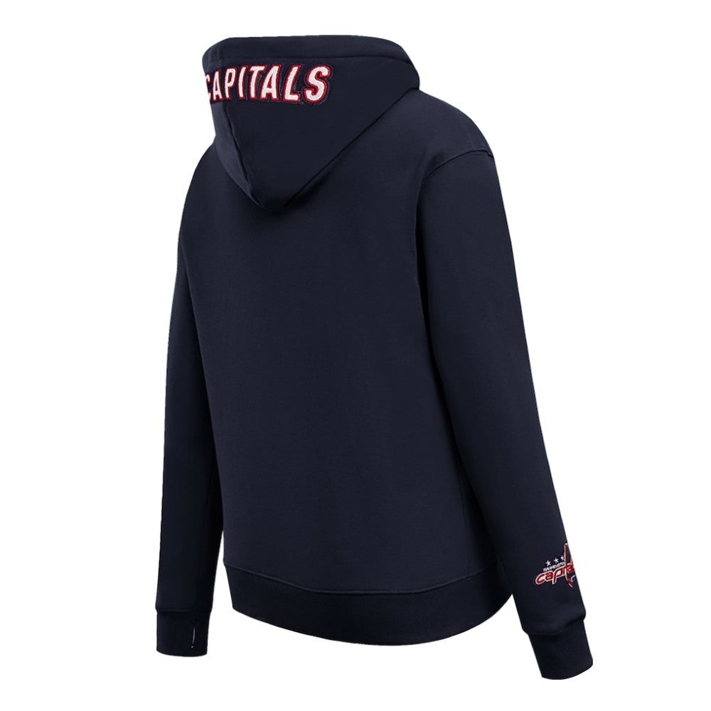Washington Capitals Pro Standard Women's Classic Chenille Pullover Hoodie - Navy - NHL 200410626