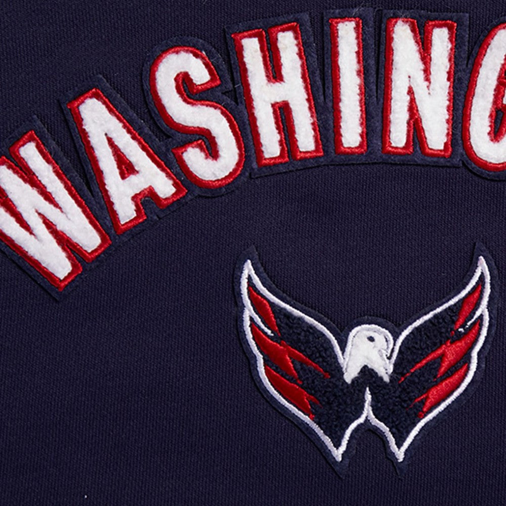 Washington Capitals Pro Standard Women's Classic Chenille Pullover Hoodie - Navy - NHL 200410626