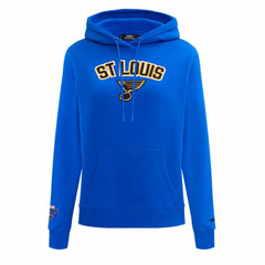 St. Louis Blues Pro Standard Women's Classic Chenille Pullover Hoodie - Blue - NHL 200410627