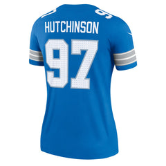 Nike Aidan Hutchinson Detroit Lions Women's Legend Player Performance Top Blue
