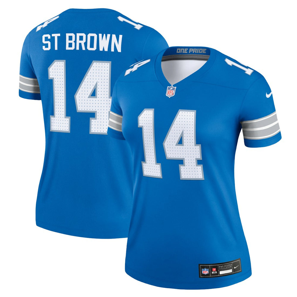 Nike Amon-Ra St. Brown Detroit Lions Women's Legend Player Performance Top Blue