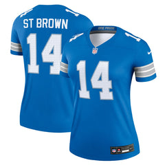 Nike Amon-Ra St. Brown Detroit Lions Women's Legend Player Performance Top Blue
