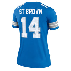 Nike Amon-Ra St. Brown Detroit Lions Women's Legend Player Performance Top Blue