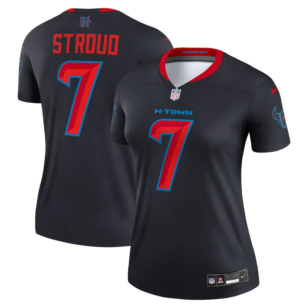 Nike C.J. Stroud Houston Texans Women's Alternate Legend Player Performance Top Navy