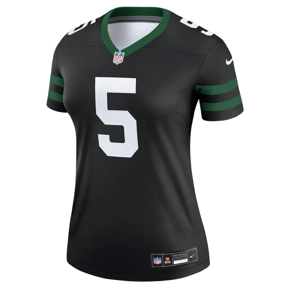 Nike Garrett Wilson New York Jets Women's Alternate Legend Player Performance Top Legacy Black