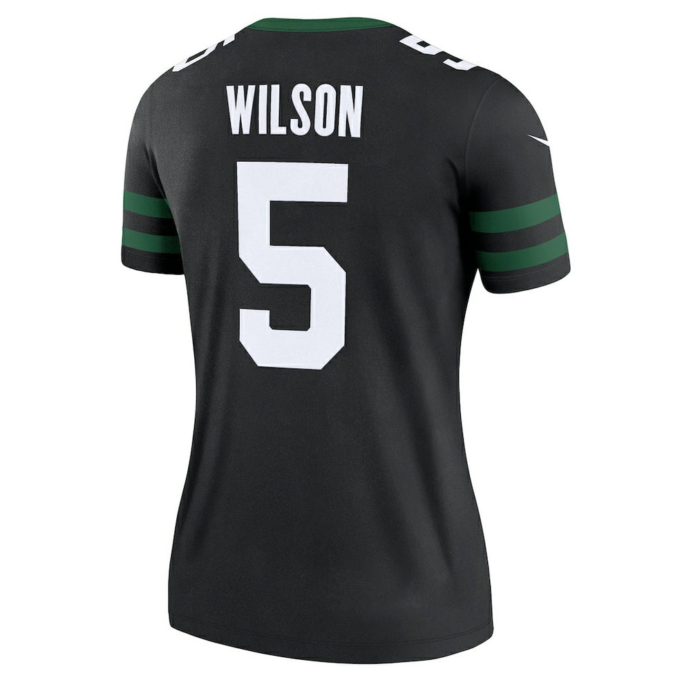Nike Garrett Wilson New York Jets Women's Alternate Legend Player Performance Top Legacy Black