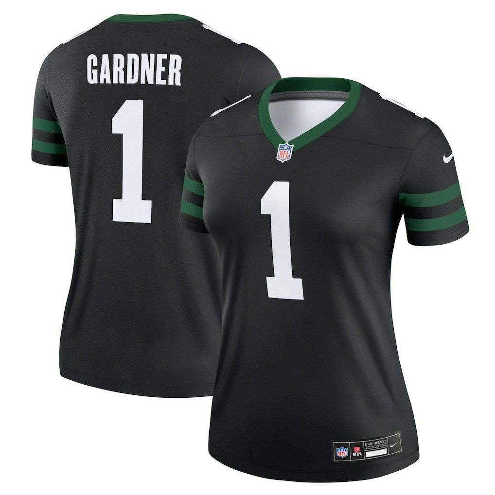 Nike Ahmad Sauce Gardner New York Jets Women's Alternate Legend Player Performance Top Legacy Black