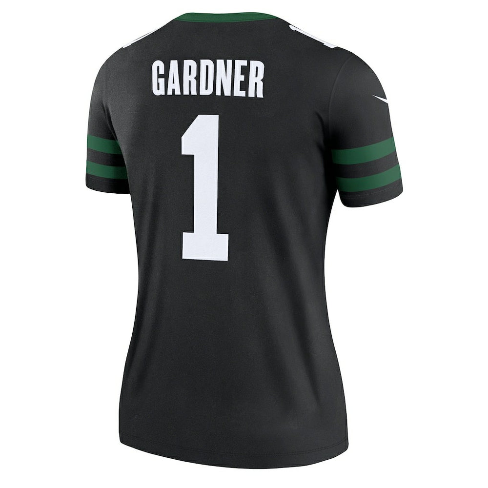 Nike Ahmad Sauce Gardner New York Jets Women's Alternate Legend Player Performance Top Legacy Black