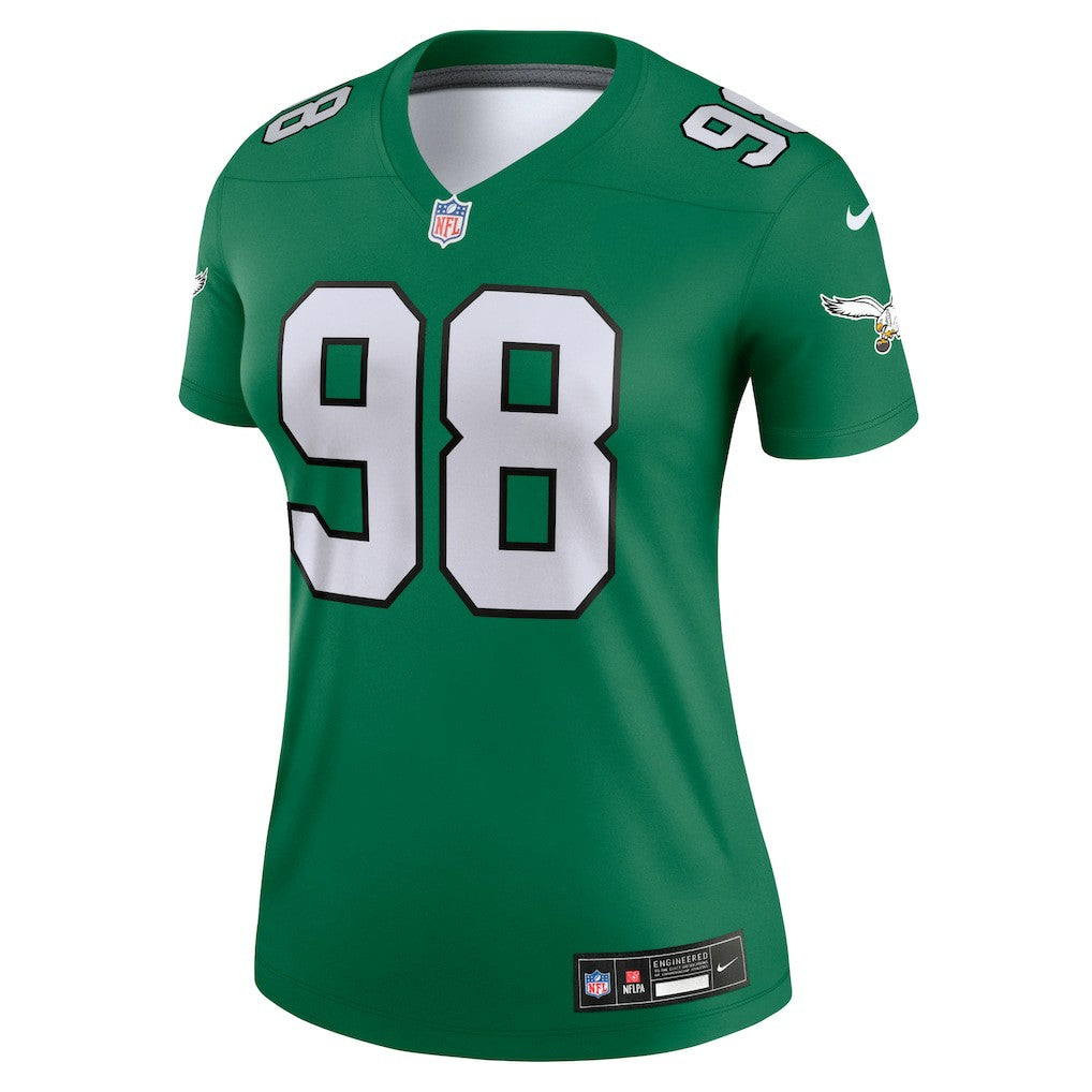 Nike Jalen Carter Philadelphia Eagles Women's Alternate Legend Player Performance Top Kelly Green