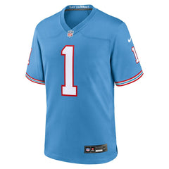 Nike Warren Moon Tennessee Titans Retired Player Alternate Game Jersey Light Blue