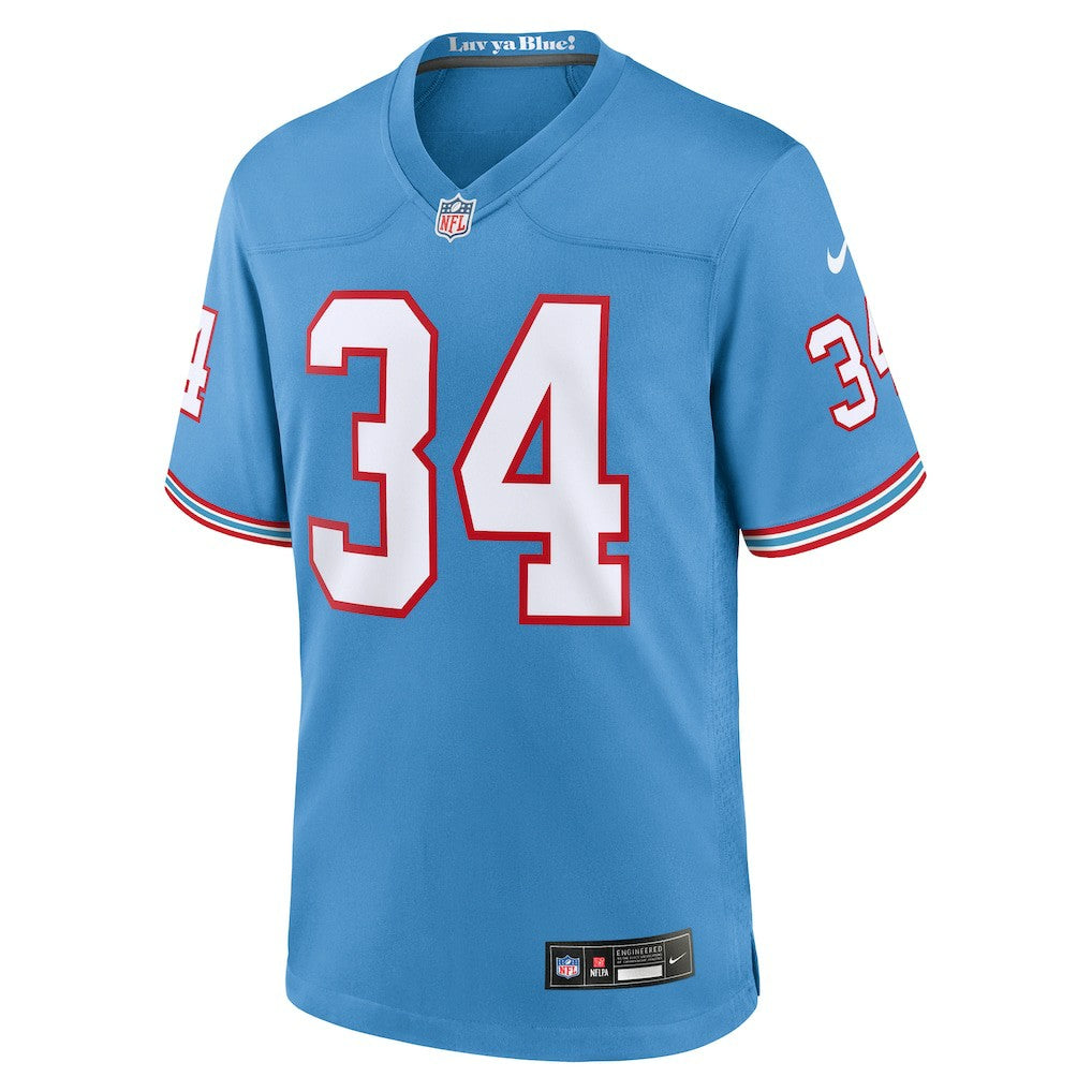 Nike Earl Campbell Tennessee Titans Retired Player Alternate Game Jersey Light Blue