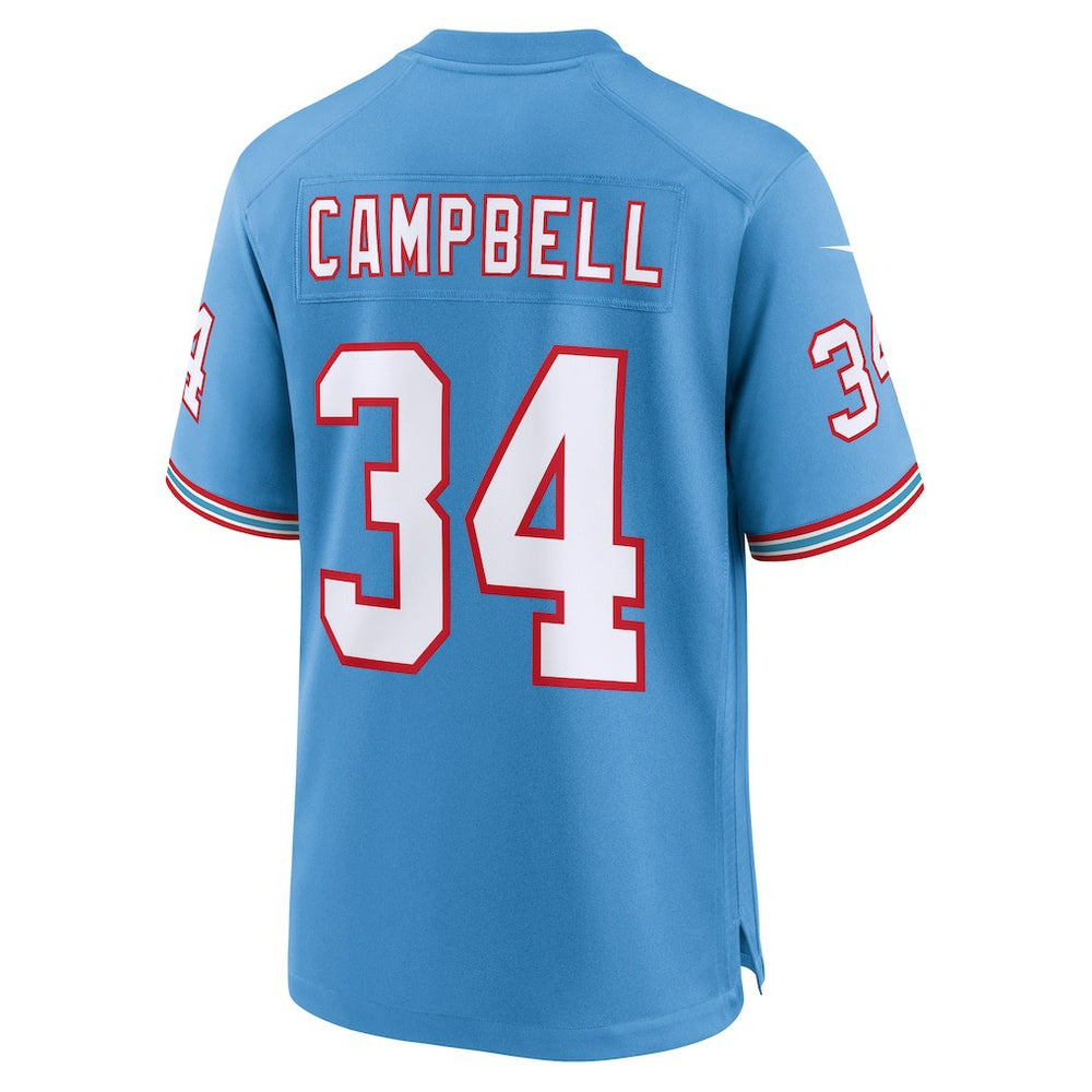 Nike Earl Campbell Tennessee Titans Retired Player Alternate Game Jersey Light Blue