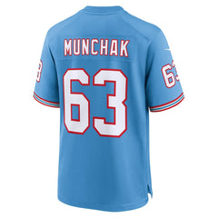 Nike Mike Munchak Tennessee Titans Retired Player Alternate Game Jersey Light Blue