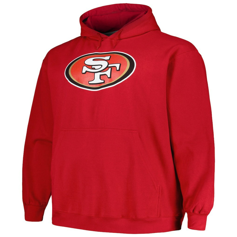 Fanatics Christian McCaffrey San Francisco 49ers Big & Tall Fleece Name & Number Pullover Hoodie Scarlet