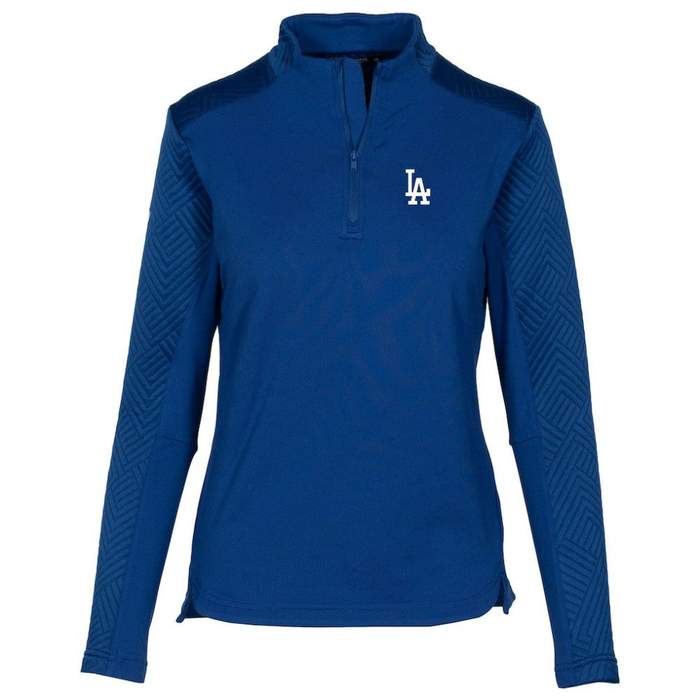 Los Angeles Dodgers Levelwear Women's Daybreak Insignia 2.0 Quarter-Zip Pullover Top - Royal - MLB Discount