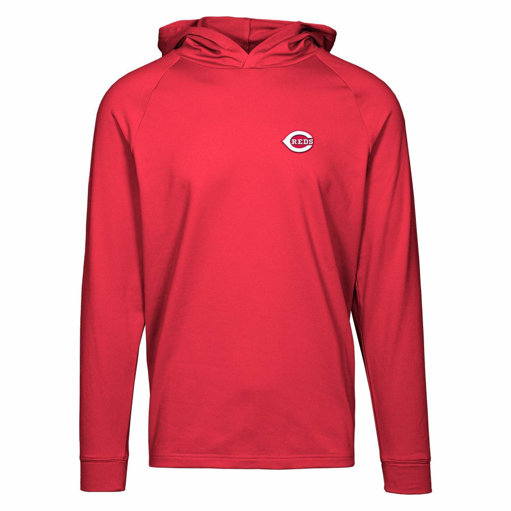 Cincinnati Reds Levelwear Dimension Insignia 2.0 Pullover Hoodie - Red - MLB on Sale