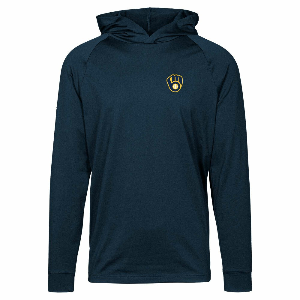 Milwaukee Brewers Levelwear Dimension Insignia 2.0 Pullover Hoodie - Navy - MLB Discount