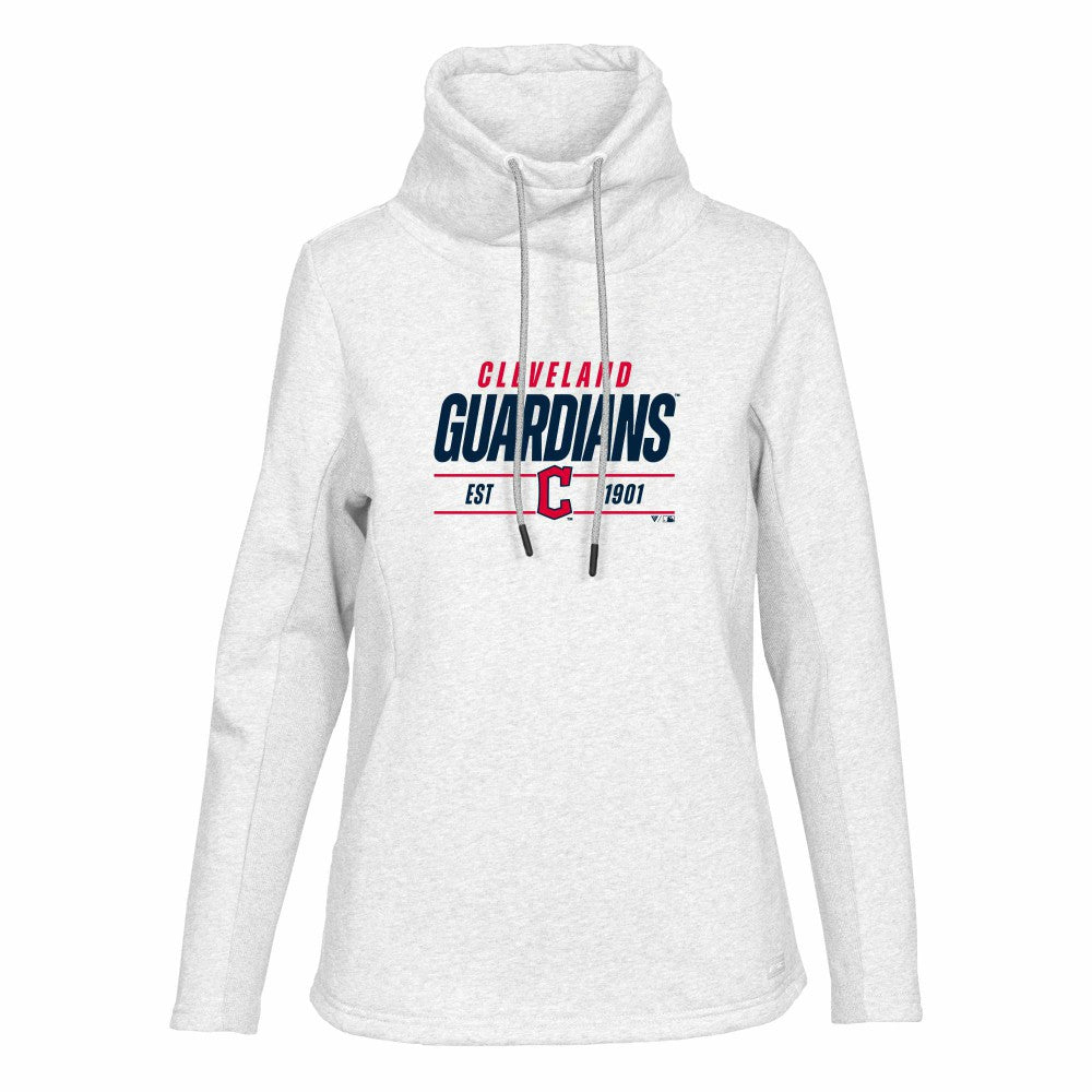 Cleveland Guardians Levelwear Women's Verve Loop Pullover Sweatshirt - White - MLB Online