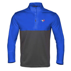 Toronto Blue Jays Levelwear Pursue Insignia 2.0 Quarter-Zip Pullover Top - Royal/Charcoal - MLB on Sale