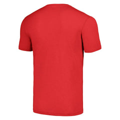 Bruce Smith Buffalo Bills Homage Unisex Caricature Retired Player Tri-Blend T-Shirt Red